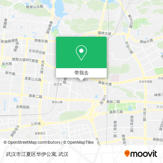 武汉市江夏区华伊公寓地图