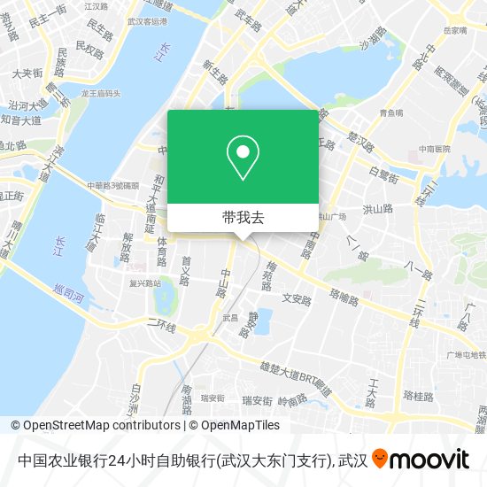 中国农业银行24小时自助银行(武汉大东门支行)地图