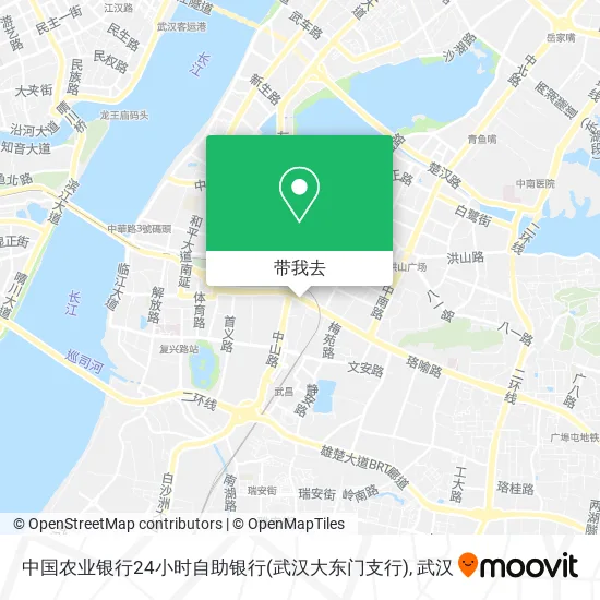 中国农业银行24小时自助银行(武汉大东门支行)地图