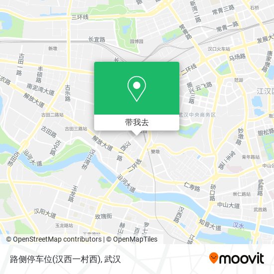 路侧停车位(汉西一村西)地图