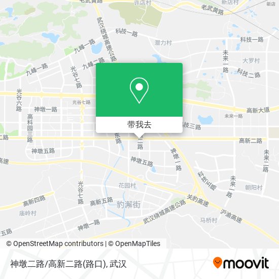 神墩二路/高新二路(路口)地图