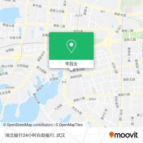 湖北银行24小时自助银行地图