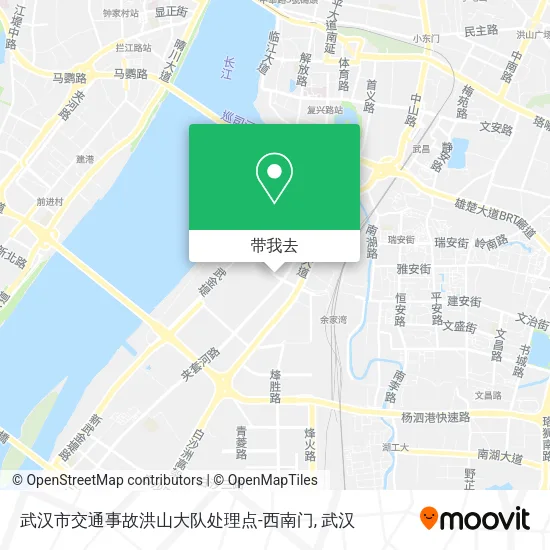 武汉市交通事故洪山大队处理点-西南门地图
