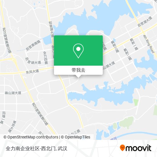 全力南企业社区-西北门地图