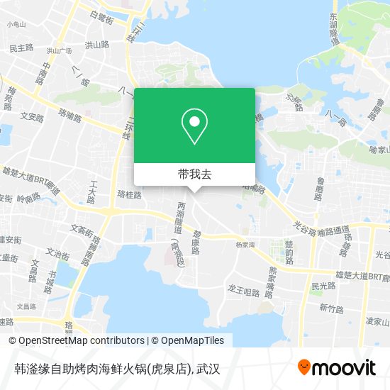 韩滏缘自助烤肉海鲜火锅(虎泉店)地图