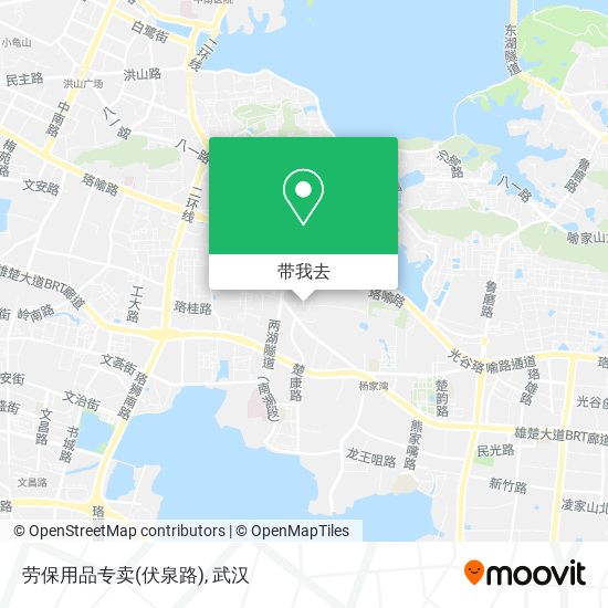 劳保用品专卖(伏泉路)地图