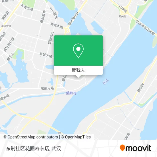 东荆社区花圈寿衣店地图