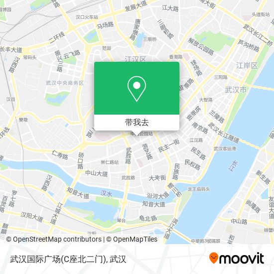 武汉国际广场(C座北二门)地图