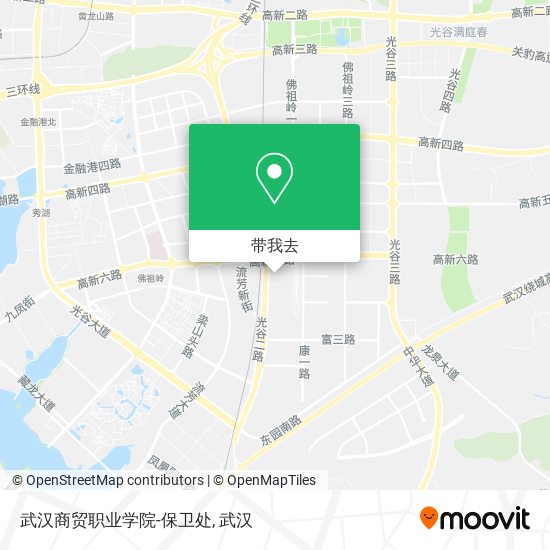 武汉商贸职业学院-保卫处地图