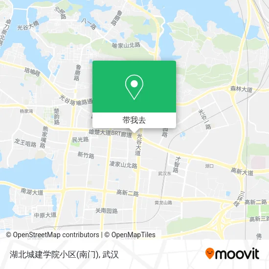 湖北城建学院小区(南门)地图