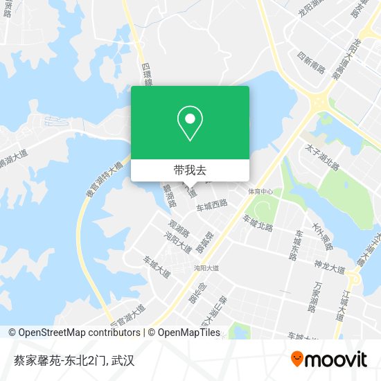 蔡家馨苑-东北2门地图