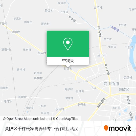 黄陂区千棵松家禽养殖专业合作社地图