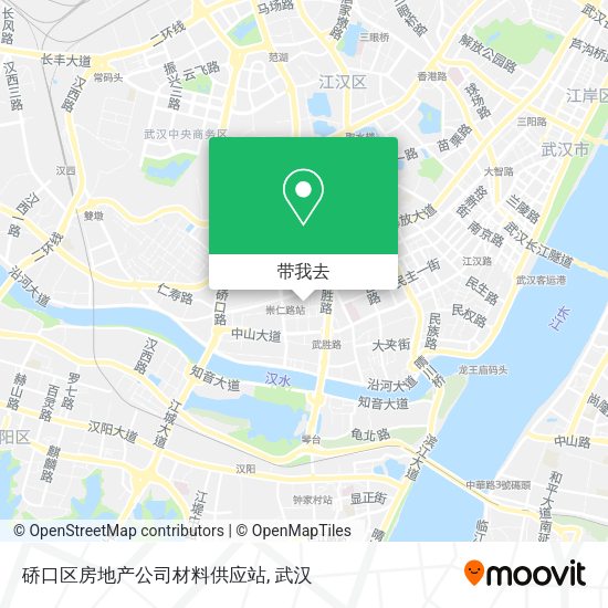 硚口区房地产公司材料供应站地图