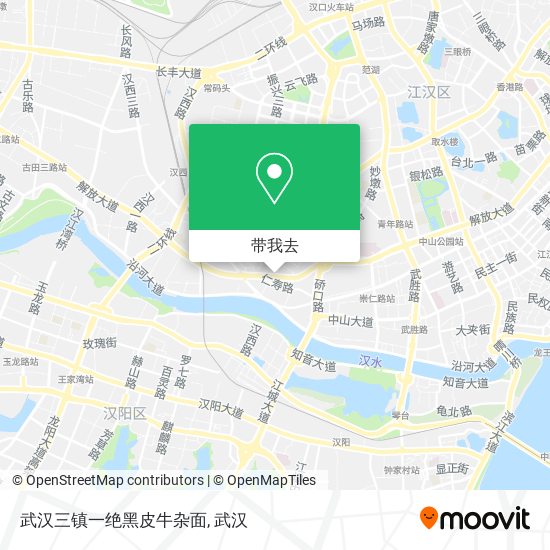 武汉三镇一绝黑皮牛杂面地图