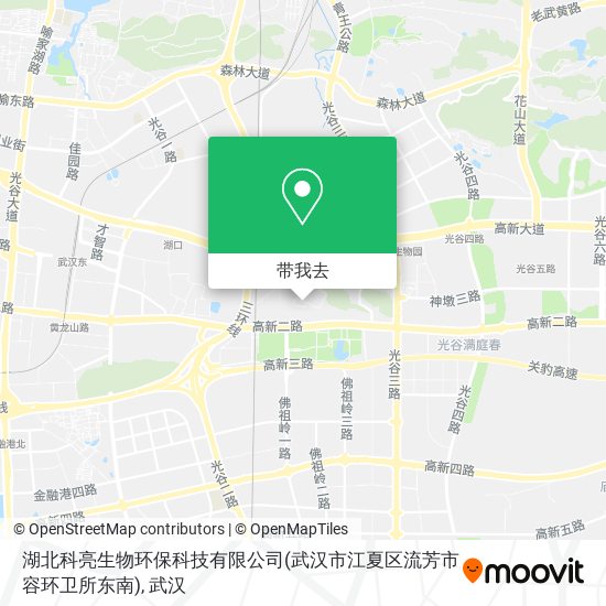 湖北科亮生物环保科技有限公司(武汉市江夏区流芳市容环卫所东南)地图