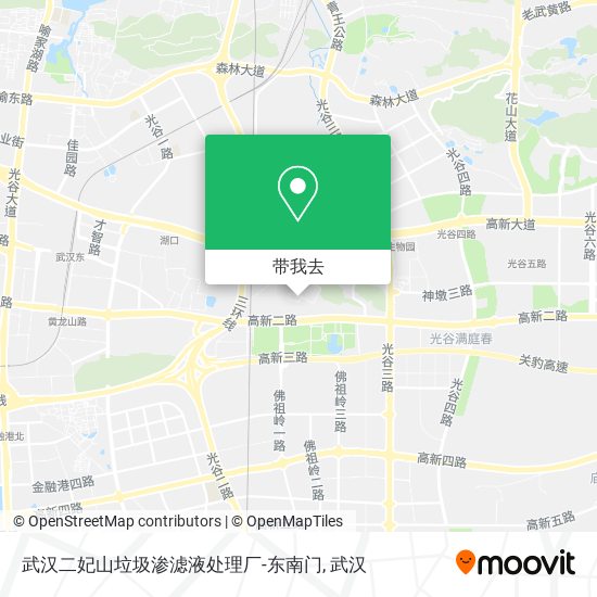 武汉二妃山垃圾渗滤液处理厂-东南门地图