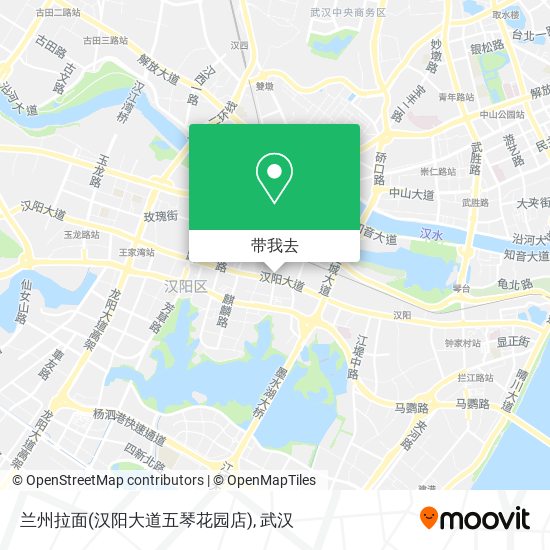 兰州拉面(汉阳大道五琴花园店)地图