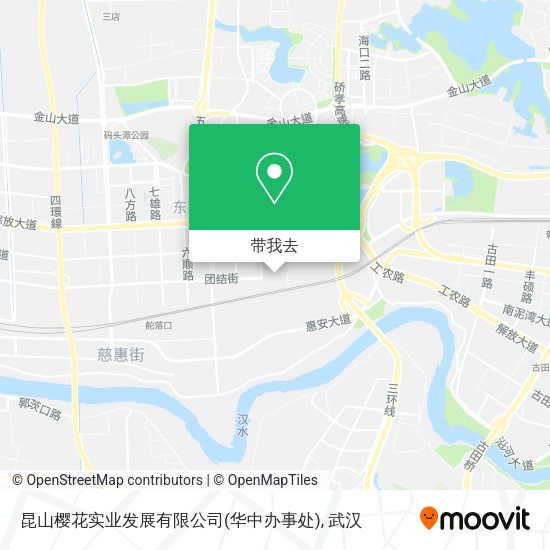 昆山樱花实业发展有限公司(华中办事处)地图