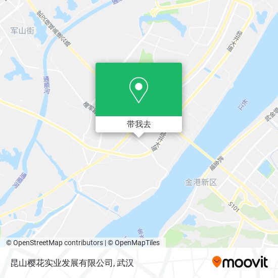 昆山樱花实业发展有限公司地图