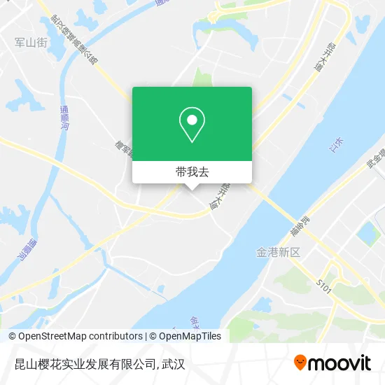 昆山樱花实业发展有限公司地图