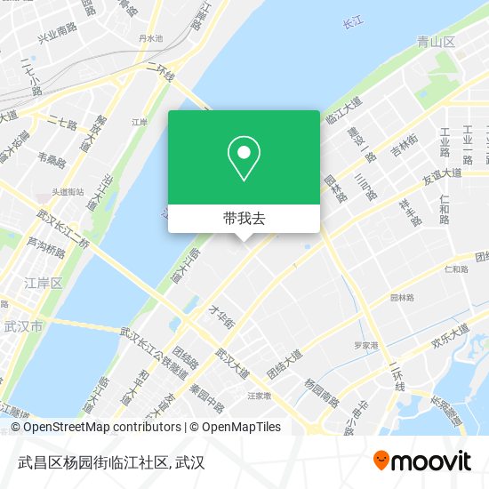 武昌区杨园街临江社区地图