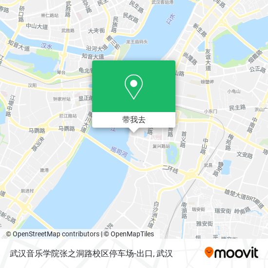 武汉音乐学院张之洞路校区停车场-出口地图