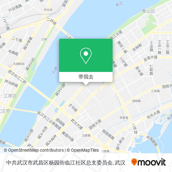 中共武汉市武昌区杨园街临江社区总支委员会地图