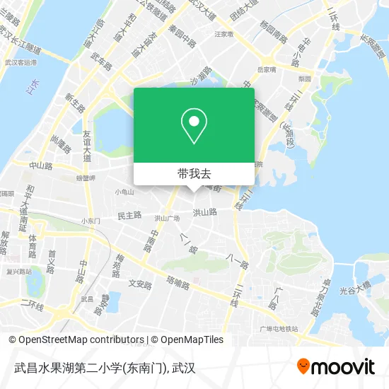 武昌水果湖第二小学(东南门)地图