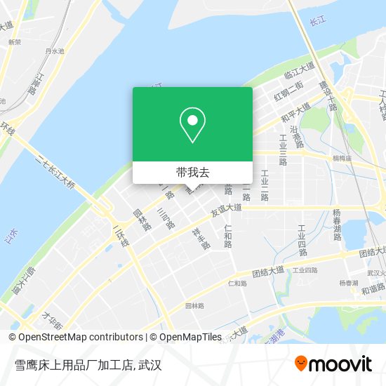 雪鹰床上用品厂加工店地图
