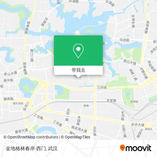 金地格林春岸-西门地图