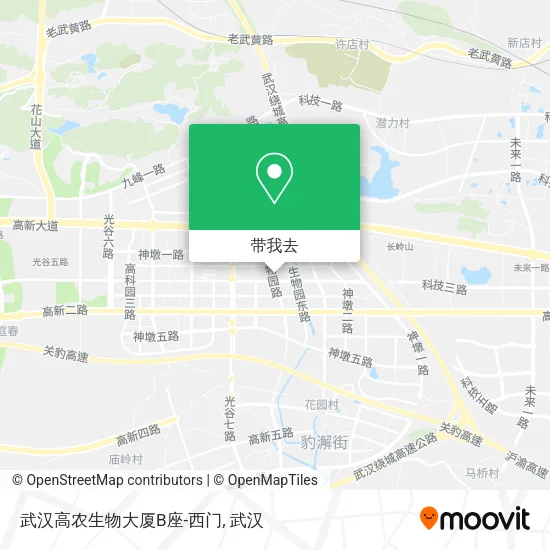 武汉高农生物大厦B座-西门地图