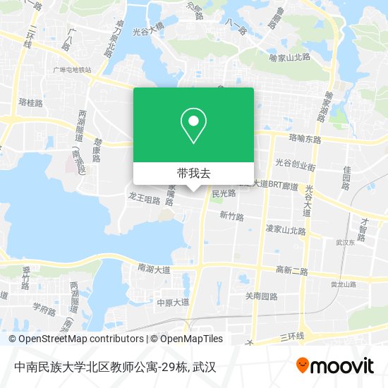 中南民族大学北区教师公寓-29栋地图