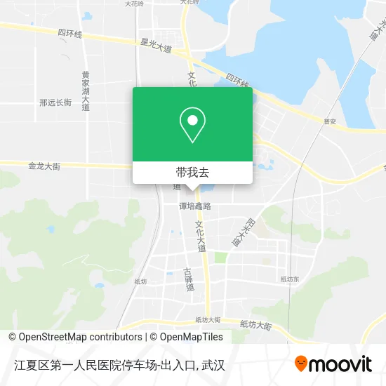 江夏区第一人民医院停车场-出入口地图