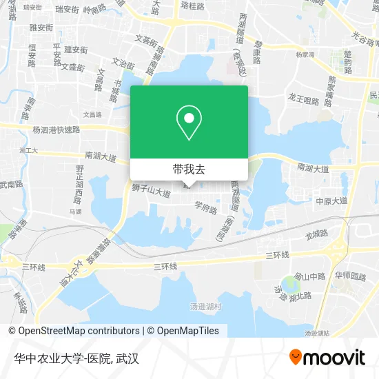 华中农业大学-医院地图