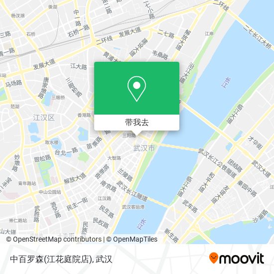 中百罗森(江花庭院店)地图