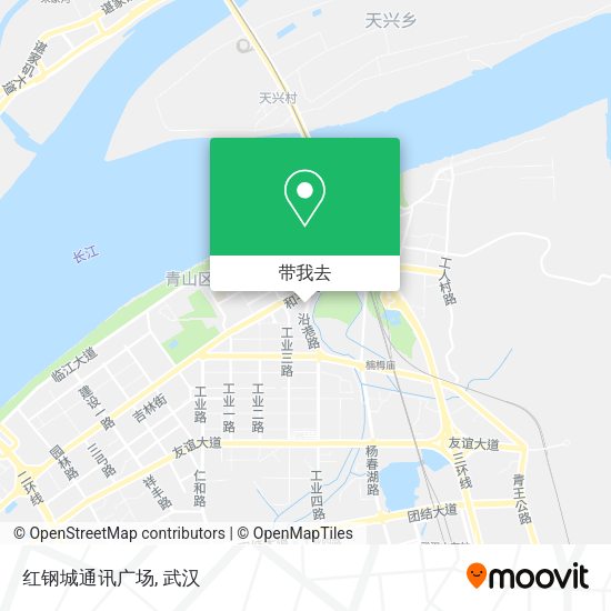 红钢城通讯广场地图
