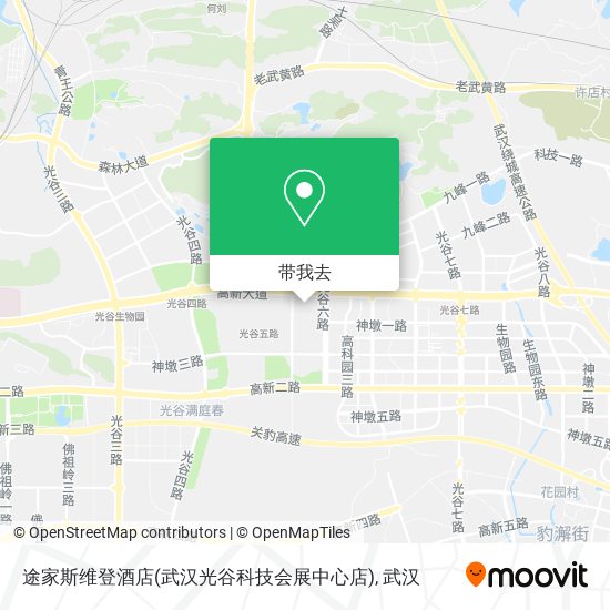 途家斯维登酒店(武汉光谷科技会展中心店)地图
