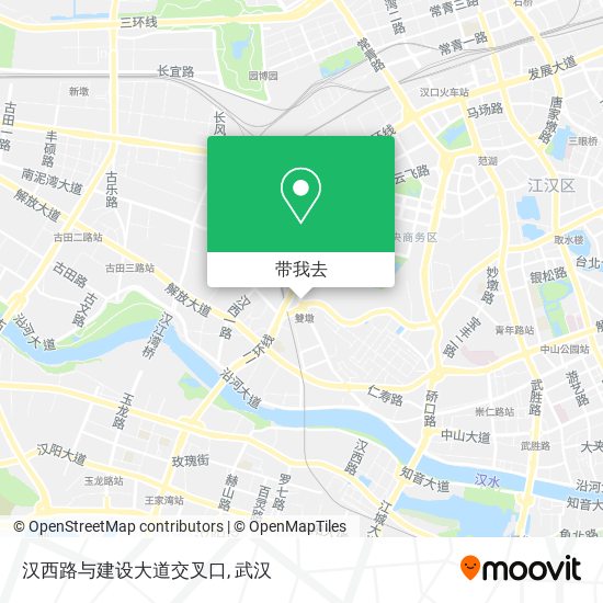 汉西路与建设大道交叉口地图