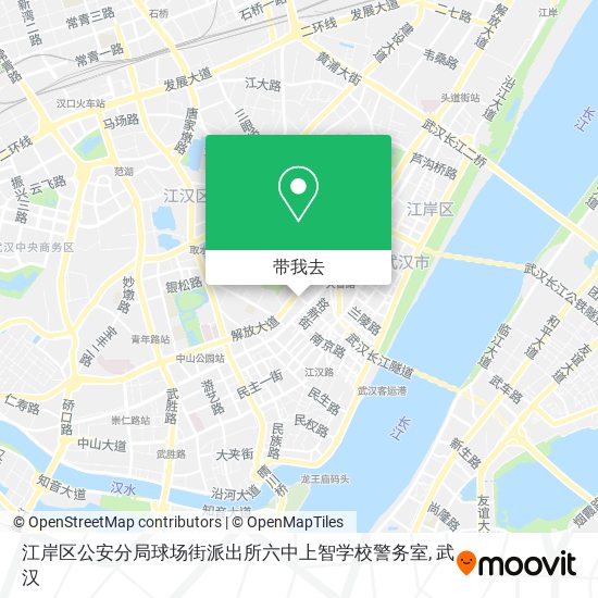 江岸区公安分局球场街派出所六中上智学校警务室地图