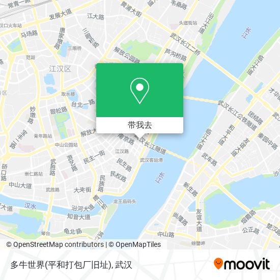 如何坐公交或地铁去江岸区的多牛世界 平和打包厂旧址 Moovit