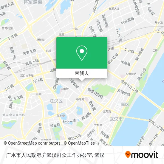 广水市人民政府驻武汉群众工作办公室地图
