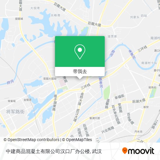 中建商品混凝土有限公司汉口厂办公楼地图