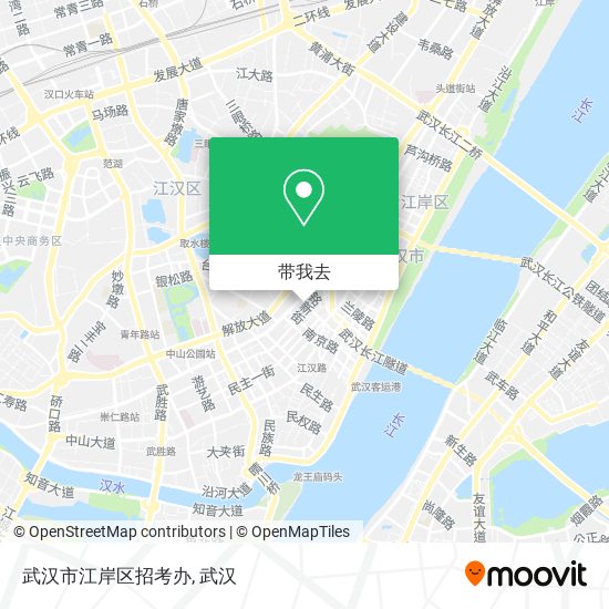 武汉市江岸区招考办地图