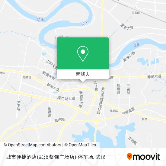 城市便捷酒店(武汉蔡甸广场店)-停车场地图