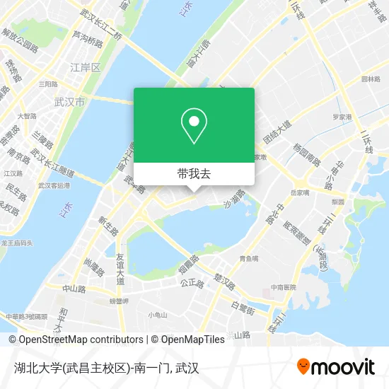 湖北大学(武昌主校区)-南一门地图