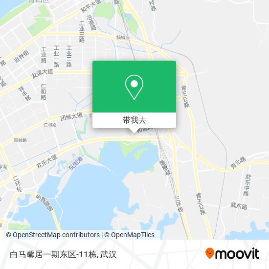 白马馨居一期东区-11栋地图