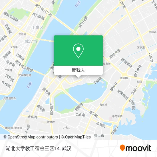 湖北大学教工宿舍三区14地图