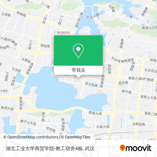 湖北工业大学商贸学院-教工宿舍4栋地图