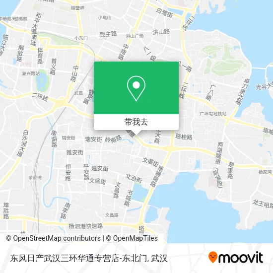 东风日产武汉三环华通专营店-东北门地图