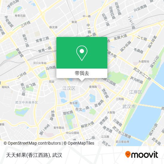 天天鲜果(香江西路)地图